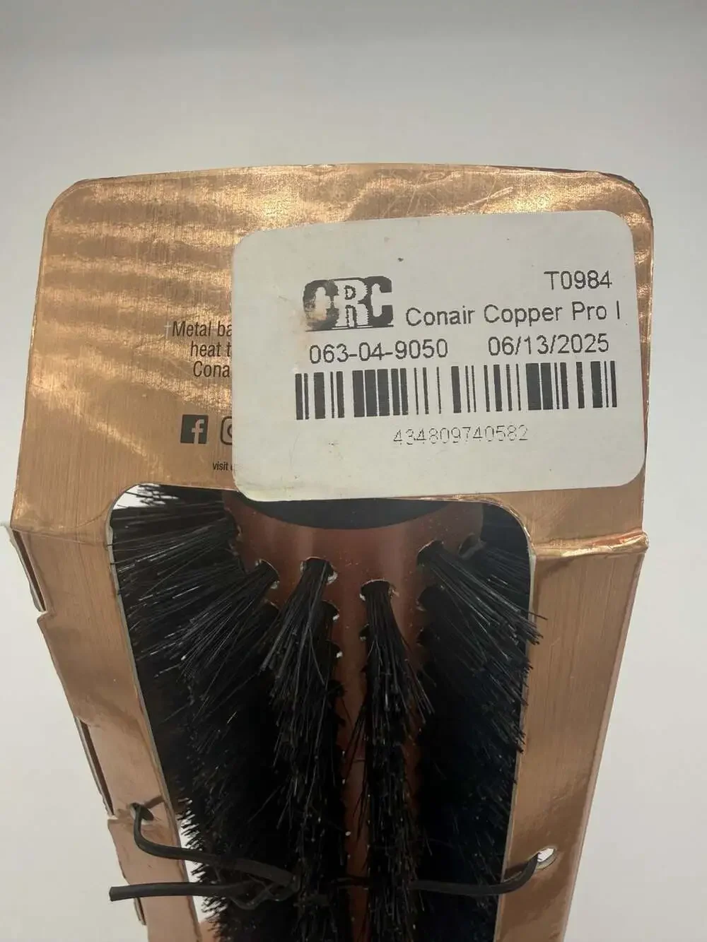 Conair Quick Blow-Dry Pro Copper Collection Round Hair Brush